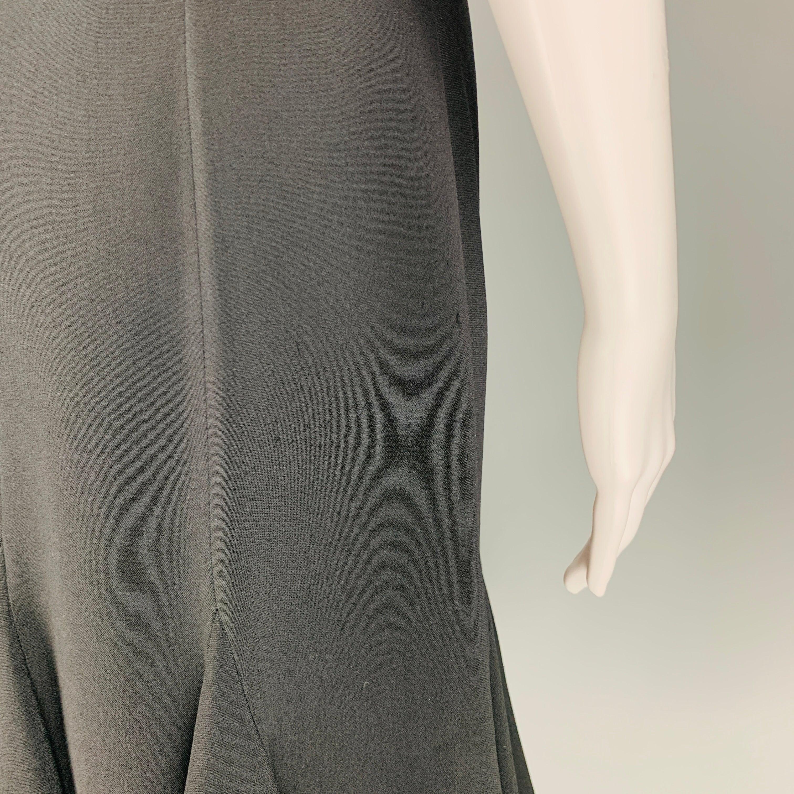 STELLA McCARTNEY Size 2 Black Viscose Blend Halter Above Knee Dress For Sale 3