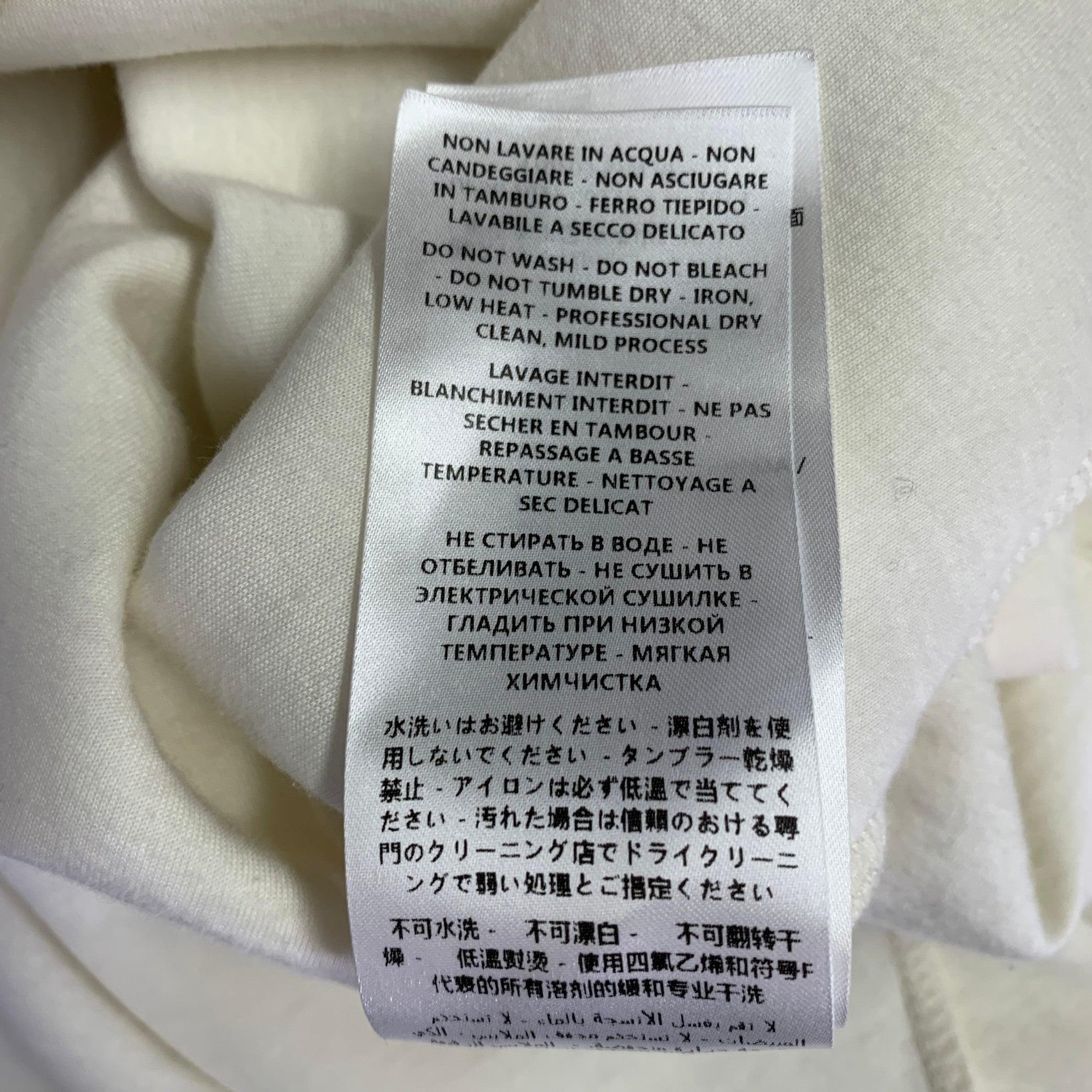 STELLA McCARTNEY Taille 2 - Haut casual à manches longues à volants en coton mélangé crème en vente 5
