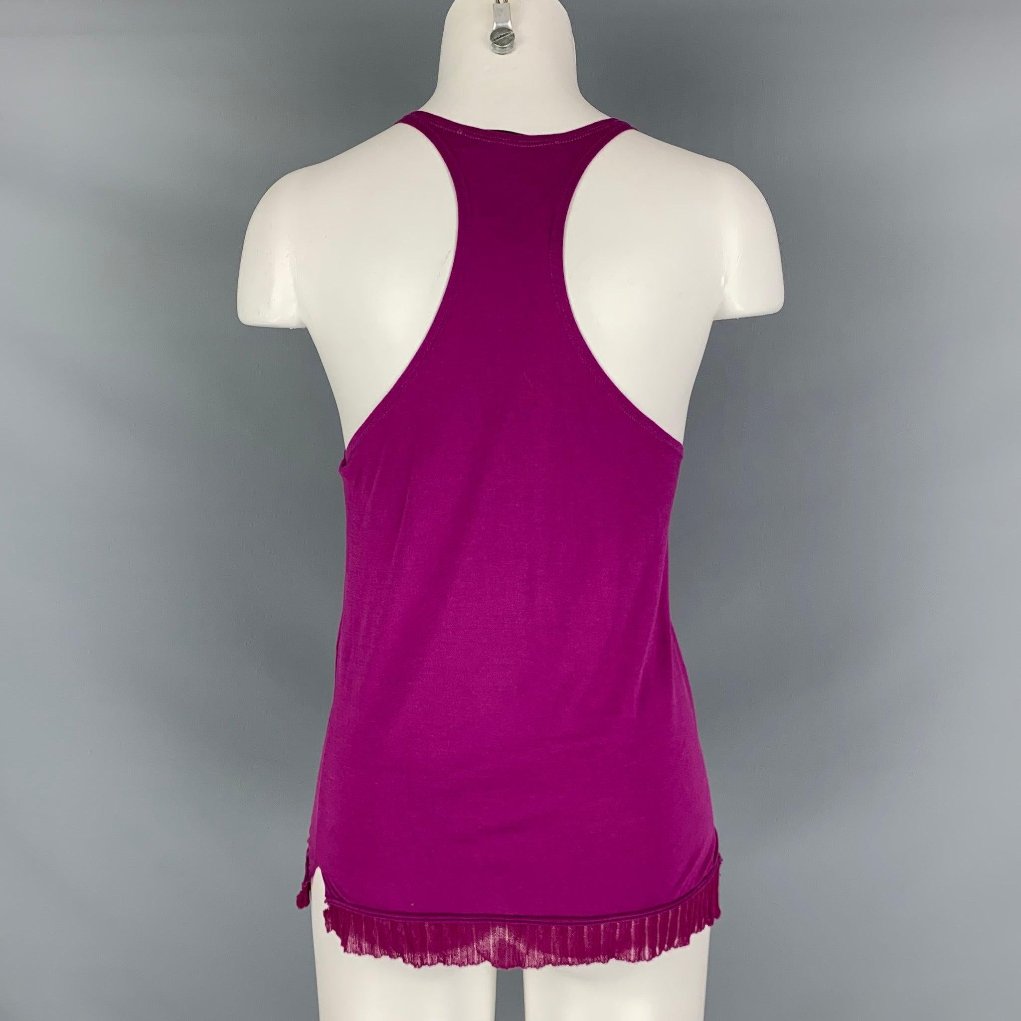 Women's STELLA McCARTNEY Size 2 Purple Cotton Tank Casual Top For Sale