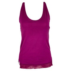 Canotta casual in cotone viola di Stella McCartney taglia 2