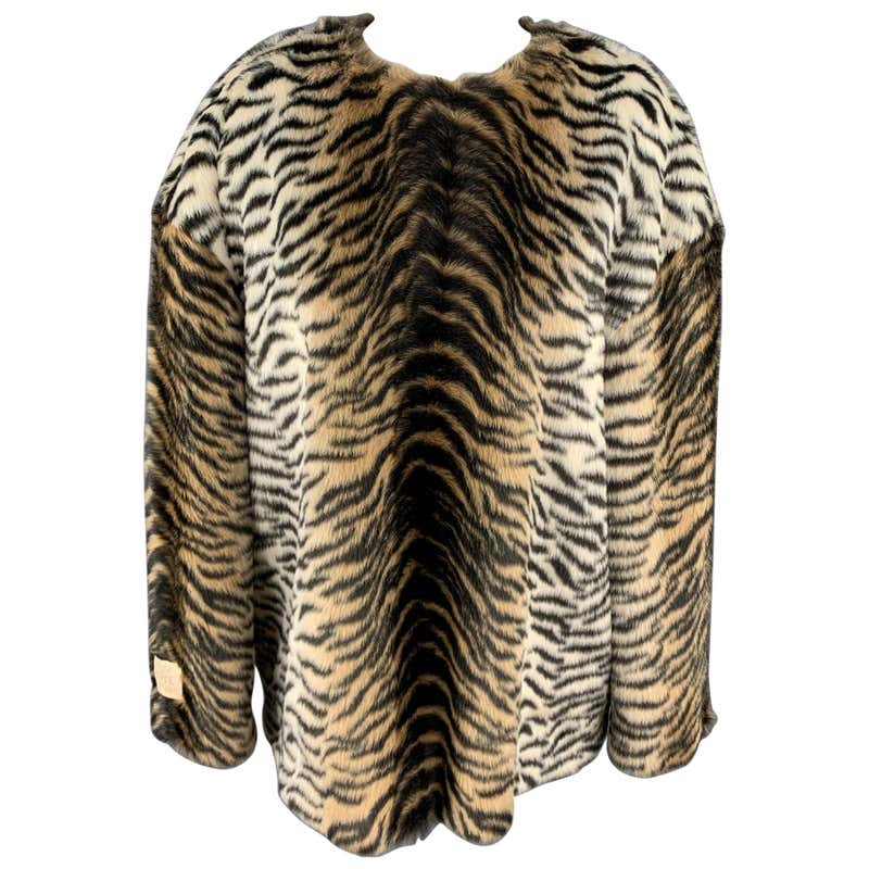 1980s Bill Blass Tiger Print Stenciled Calf Fur Pencil Skirt For Sale ...
