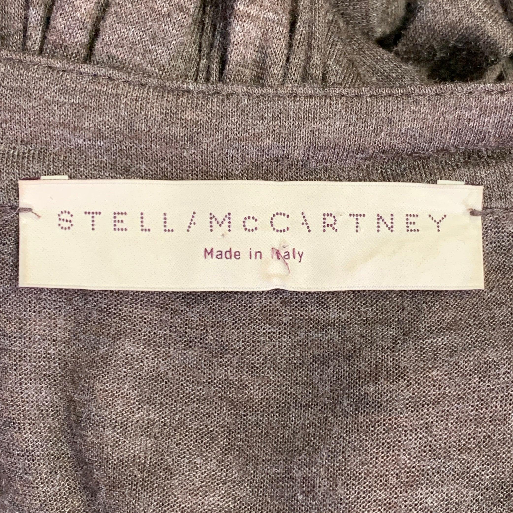 STELLA McCARTNEY Talla M Vestido plisado de viscosa marrón en venta 2