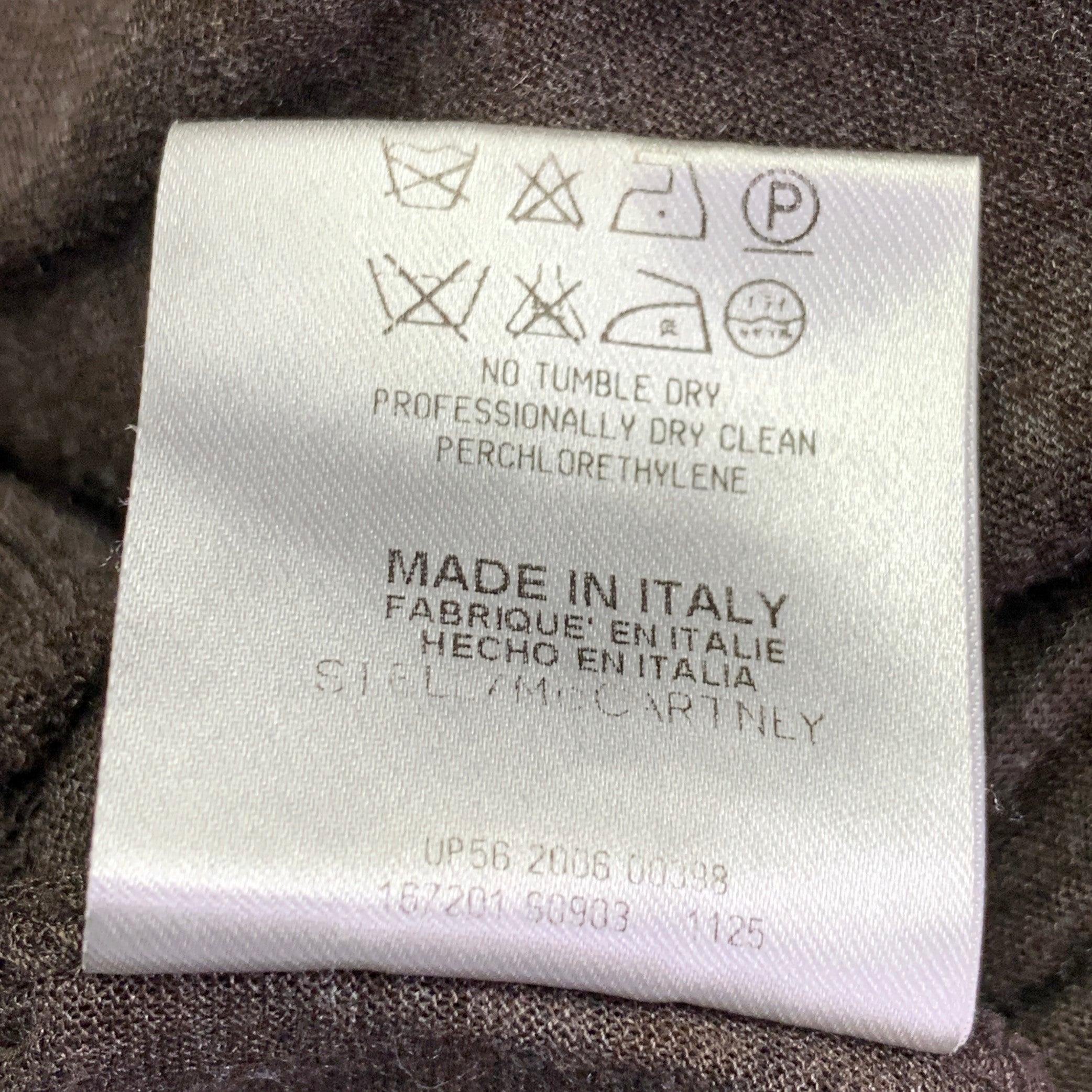 STELLA McCARTNEY Talla M Vestido plisado de viscosa marrón en venta 4