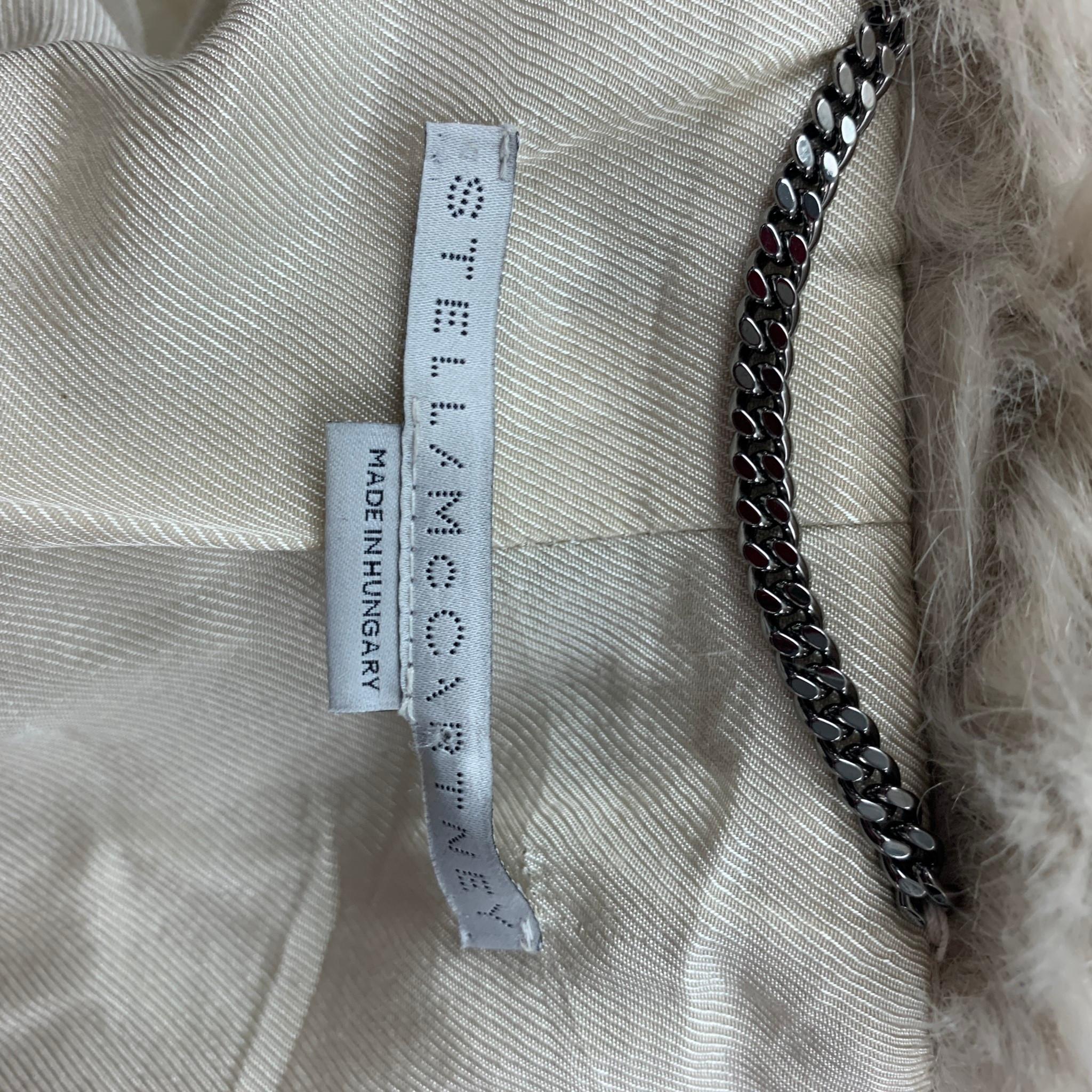 Women's STELLA McCARTNEY Size S Tan Acrylic Faux Fur Vest
