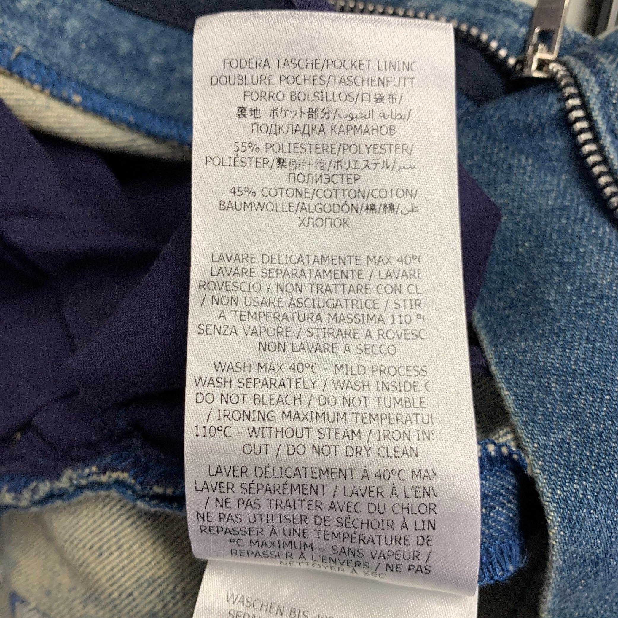 STELLA McCARTNEY Size XS Blue Light Blue Cotton Blend Jeans For Sale 3