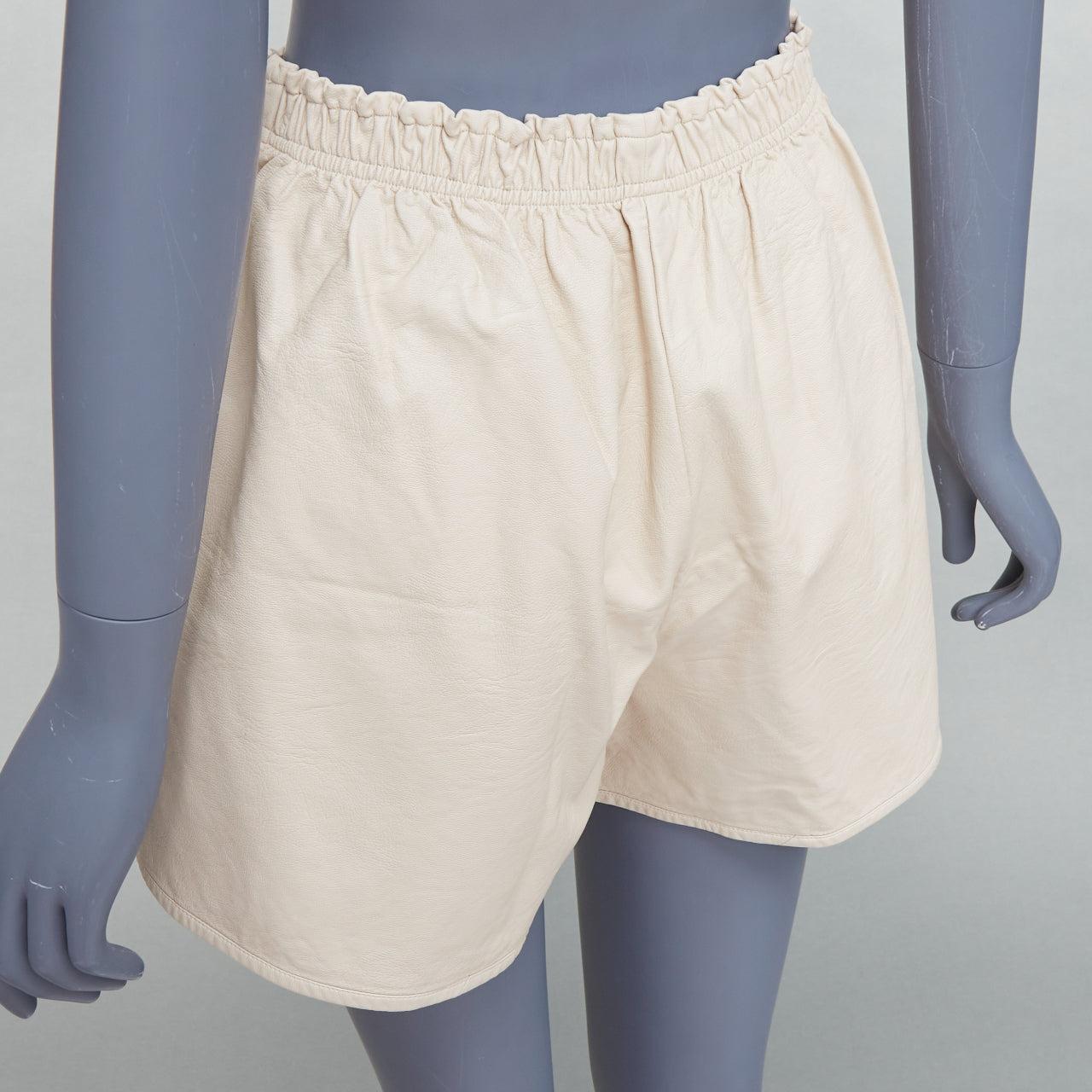 Short à poches STELLA MCCARTNEY Skin Free Skin beige faux cuir  IT38 XS en vente 2