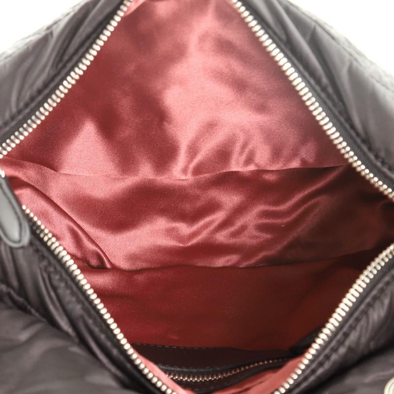 Black Stella McCartney Star Flap Crossbody Bag Quilted Nylon Small