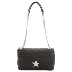 Stella McCartney Star Flap Crossbody Bag Quilted Nylon Small