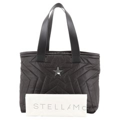 Stella McCartney Stella Star Tote Quilted Nylon Large Black  