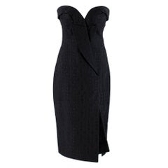 Stella McCartney Strapless Jacquard Lapel Dress - Size US 4