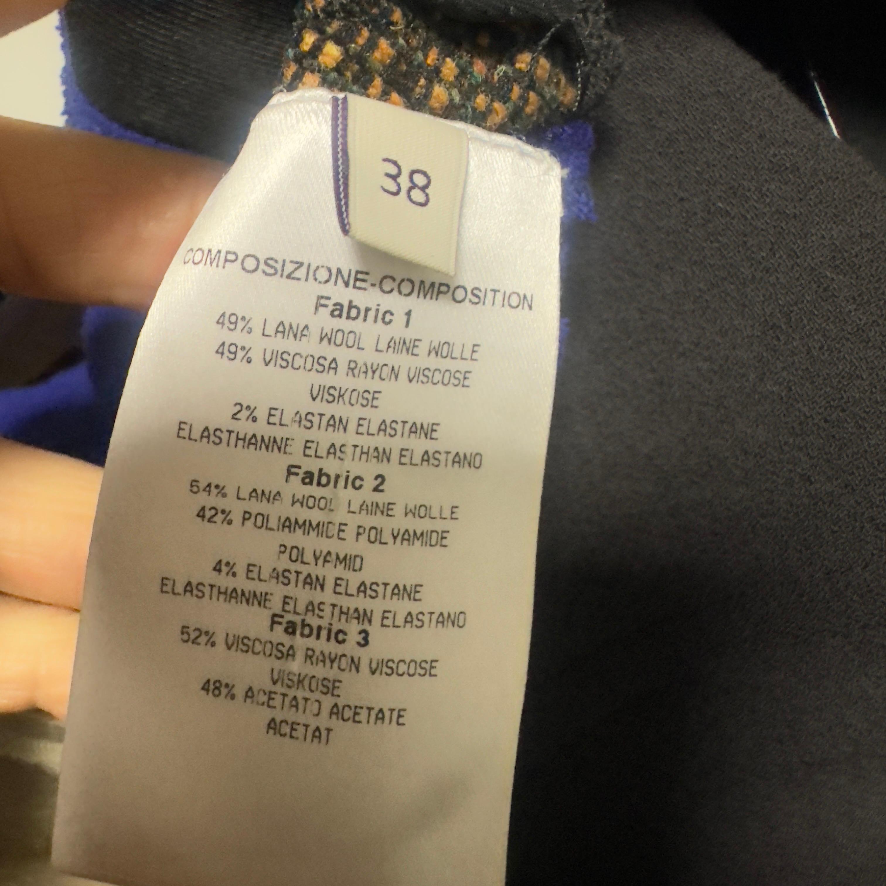 Mini robe structurée en laine et satin Stella McCartney - Runway FW2012 - en vente 6