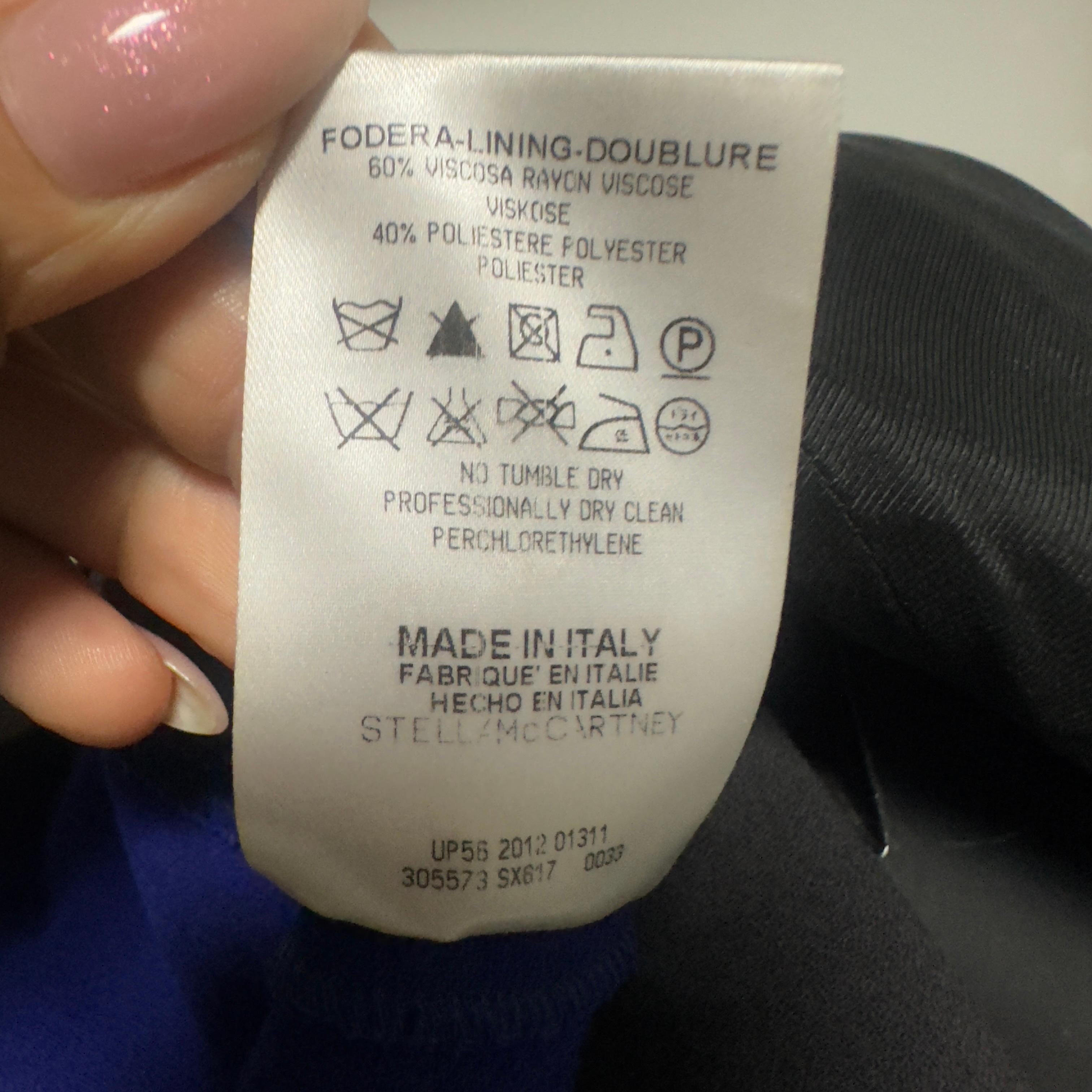 Mini robe structurée en laine et satin Stella McCartney - Runway FW2012 - en vente 7