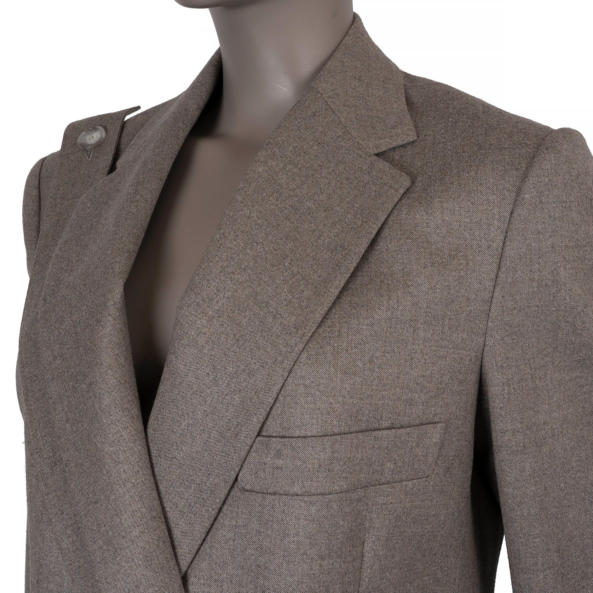 STELLA MCCARTNEY taupe graue Wolle 2020 RYLEE Blazer Jacke 38 XS Damen im Angebot