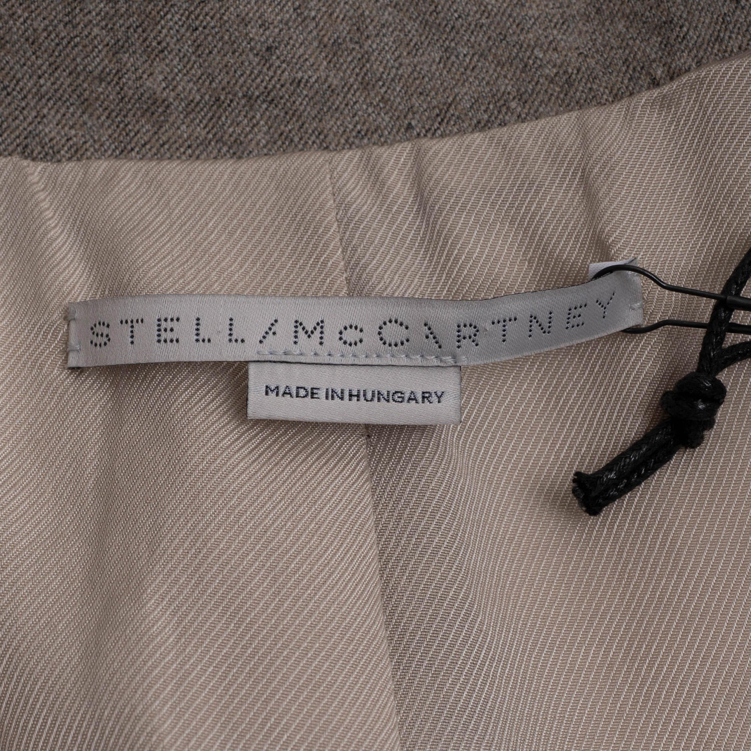 STELLA MCCARTNEY taupe graue Wolle 2020 RYLEE Blazer Jacke 38 XS im Angebot 1