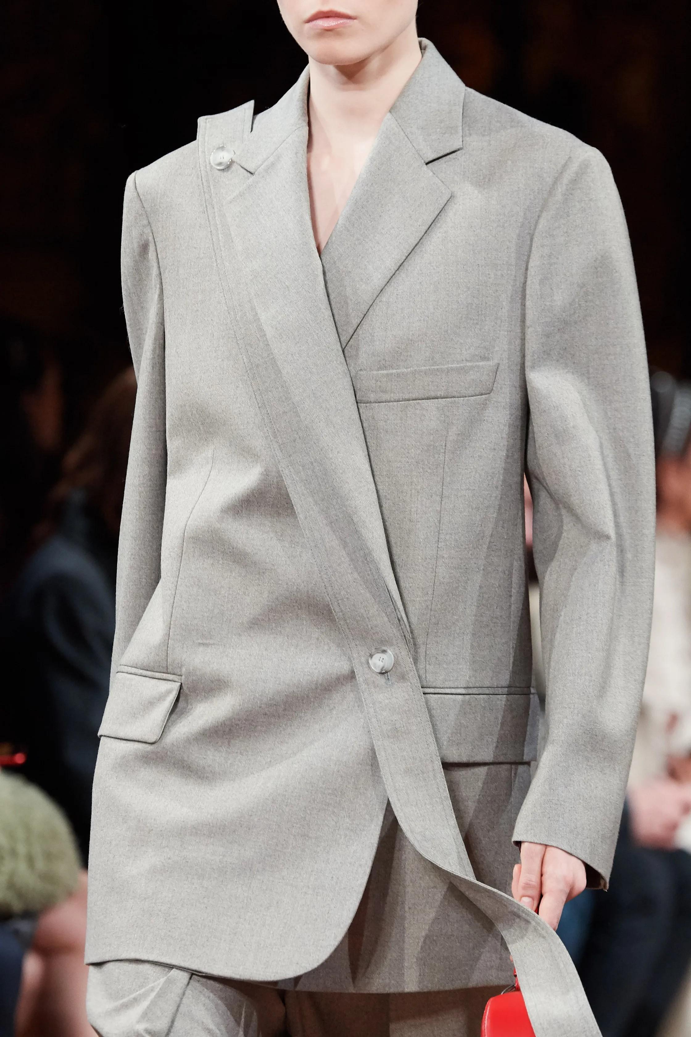 STELLA MCCARTNEY taupe graue Wolle 2020 RYLEE Blazer Jacke 38 XS im Angebot 3