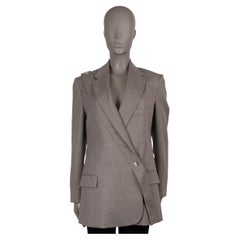 STELLA MCCARTNEY taupe grey wool 2020 RYLEE Blazer Jacket 38 XS