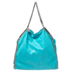Stella McCartney Tosca Green Faux Suede Large Falabella Tote