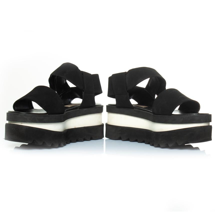 Black Stella McCartney, triple platform sandal For Sale