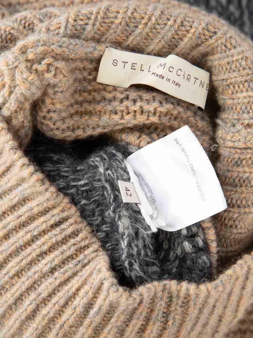 Stella McCartney Turtleneck Wool Knit Dress Size M For Sale 1