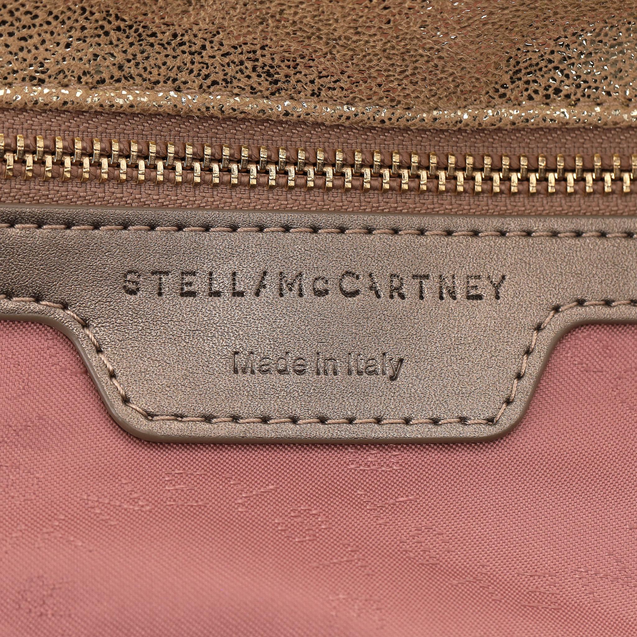 Stella McCartney Vegan Leather Falabella Chain-Link Tote Bag With Matching Pouch en vente 7