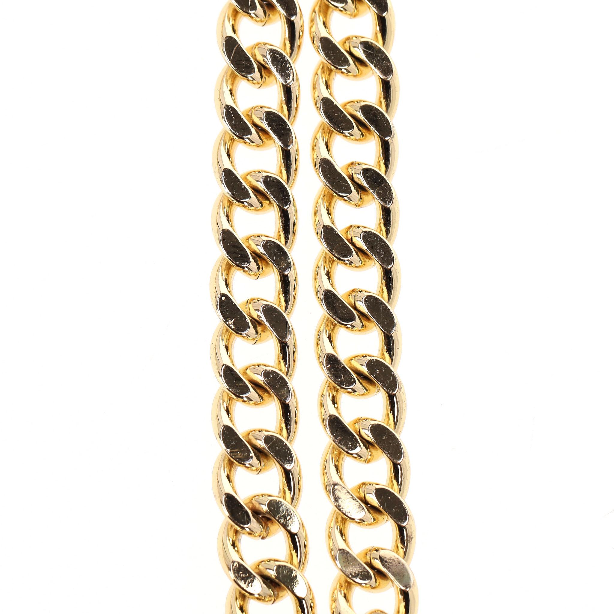 Stella McCartney Vegan Leather Falabella Chain-Link Tote Bag With Matching Pouch en vente 4