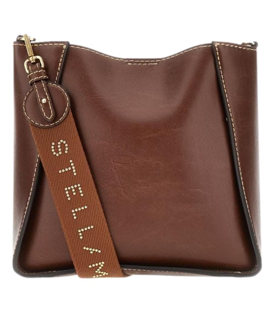 Stella McCartney Vegan Leather Logo Shoulder Bag In Excellent Condition In London, GB
