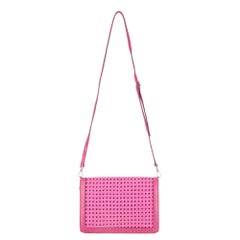 Stella McCartney Vegan Leather Woven Crossbody Bag