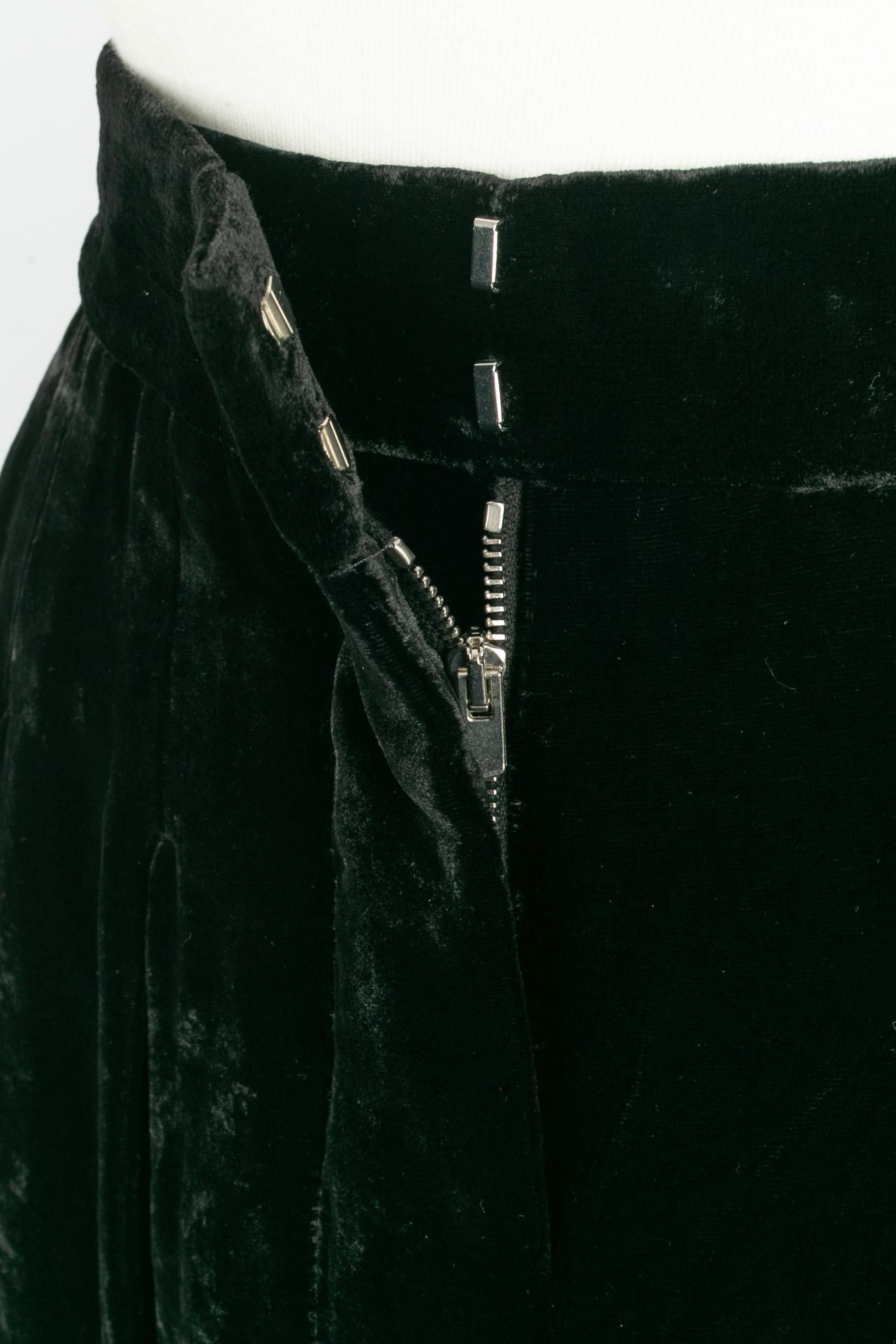 Pantalones de terciopelo Stella McCartney Negro en venta