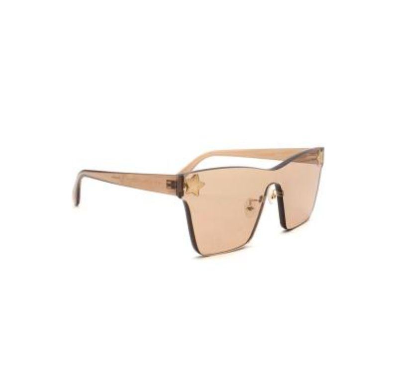 Stella McCartney vintage yellow square star sunglasses For Sale 1