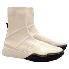 Stella McCartney White Chunky Sock Boots
