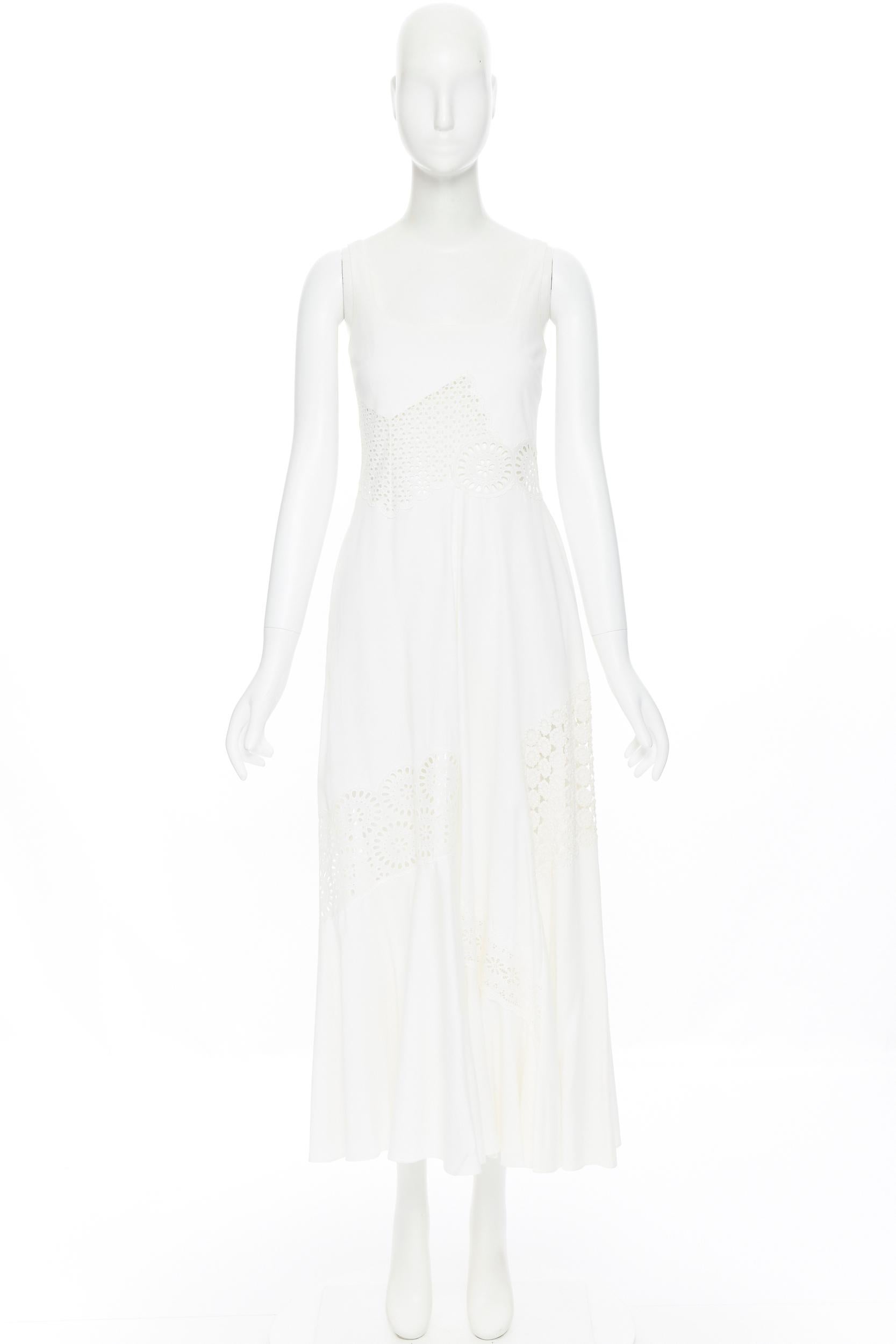 white panel dress