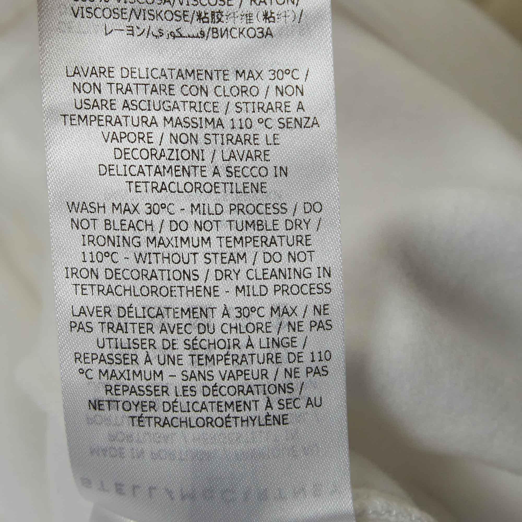 Stella McCartney White Cotton Wide-Leg Sweatpants M For Sale 2