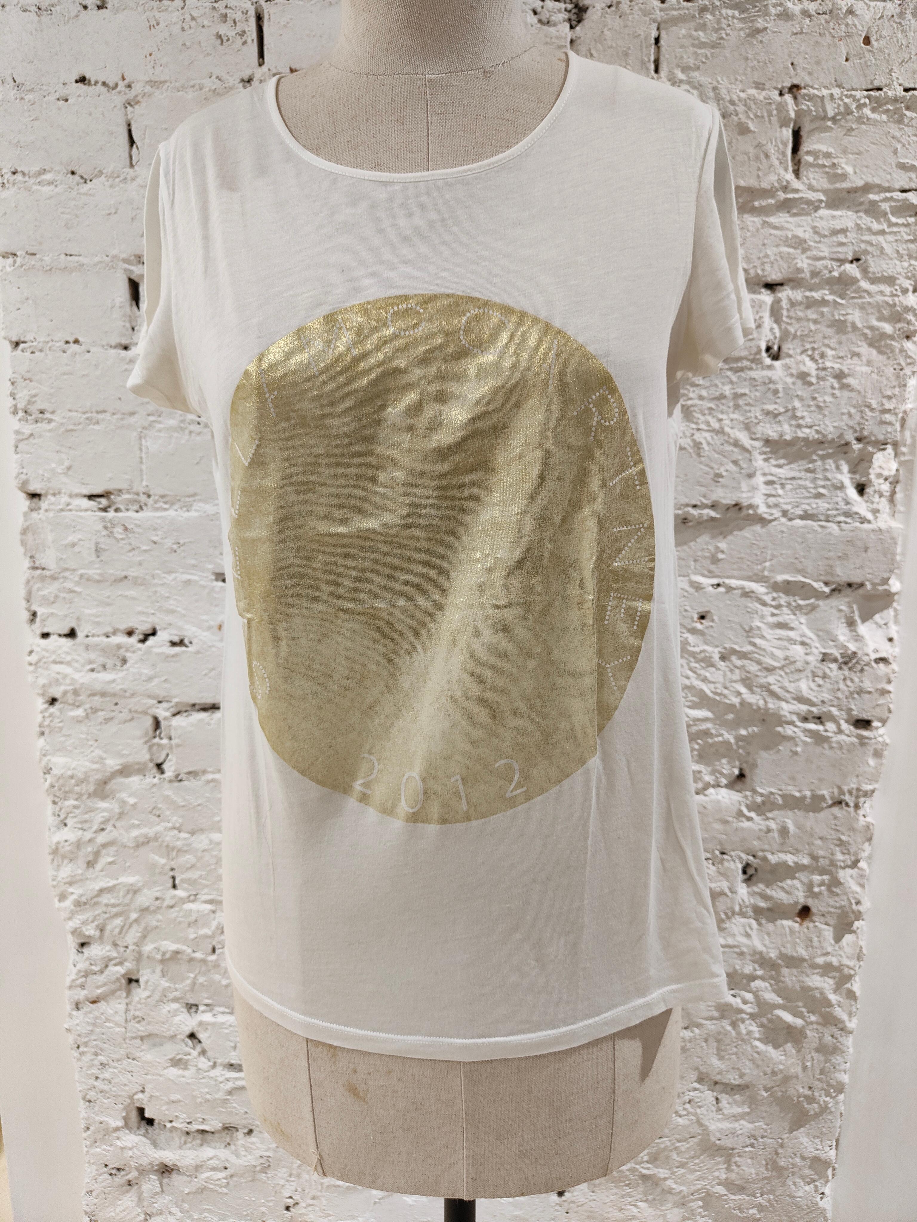 Stella McCartney white gold t-shirt For Sale 2