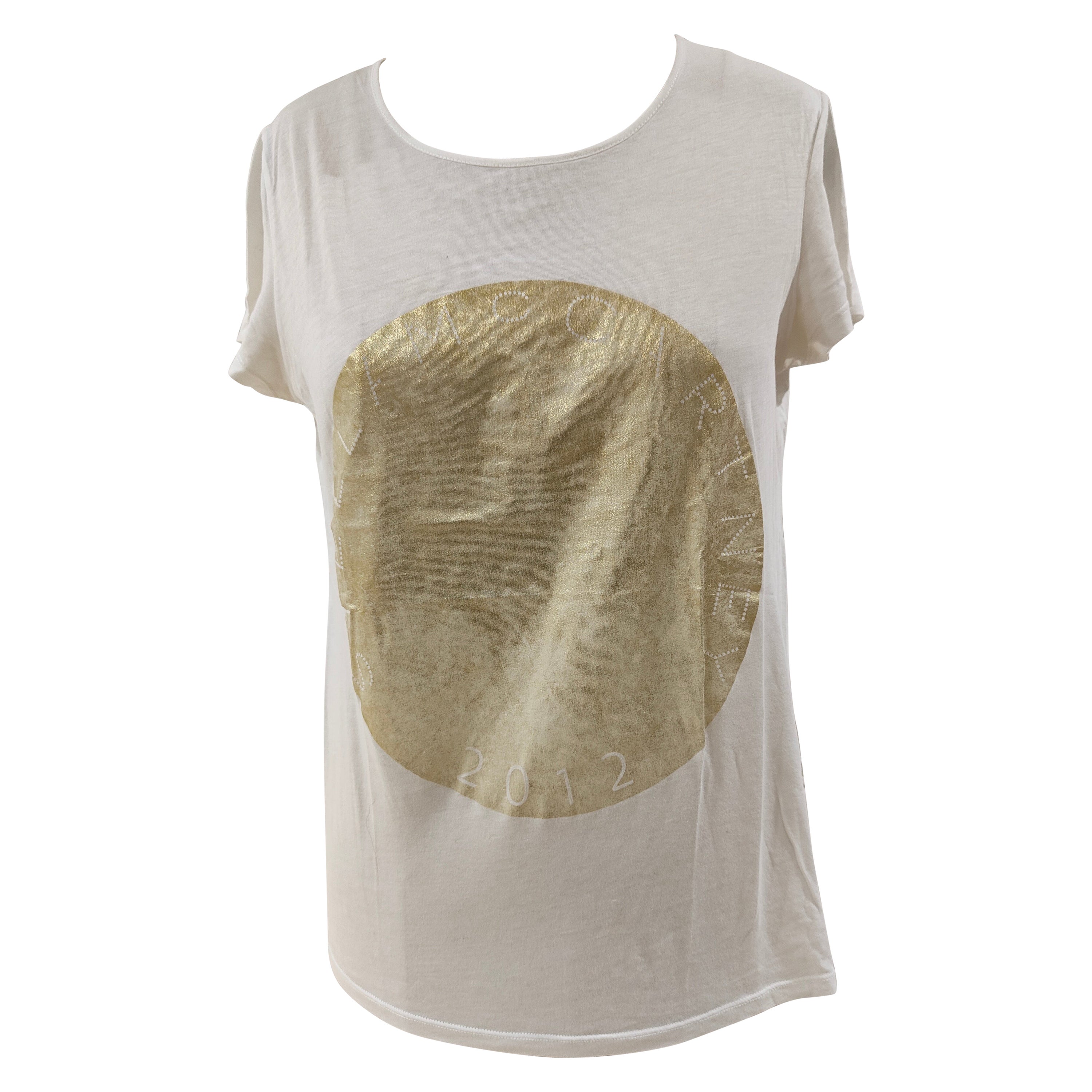 Stella McCartney white gold t-shirt
