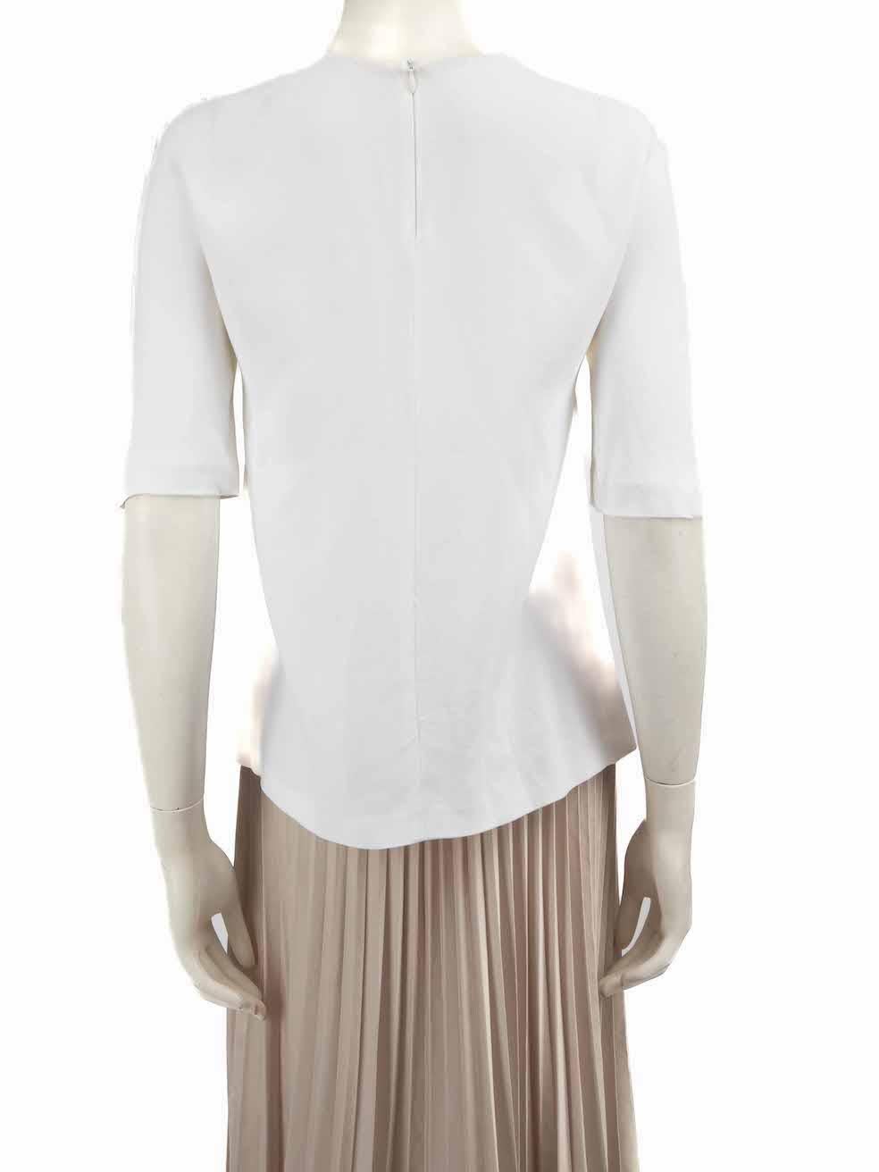 Gray Stella McCartney White Lace Panel Top Size M For Sale