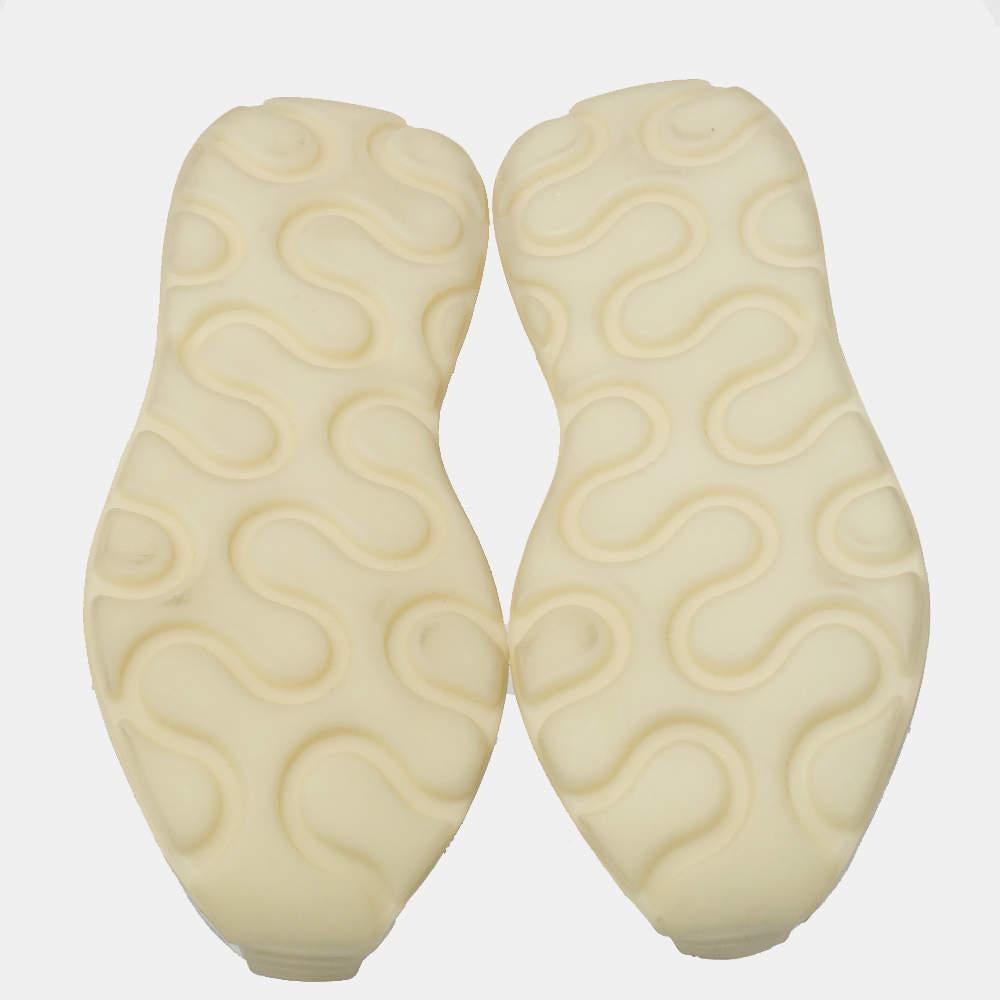 Gray Stella McCartney White PVC Eclypse Sneakers Size 39 For Sale