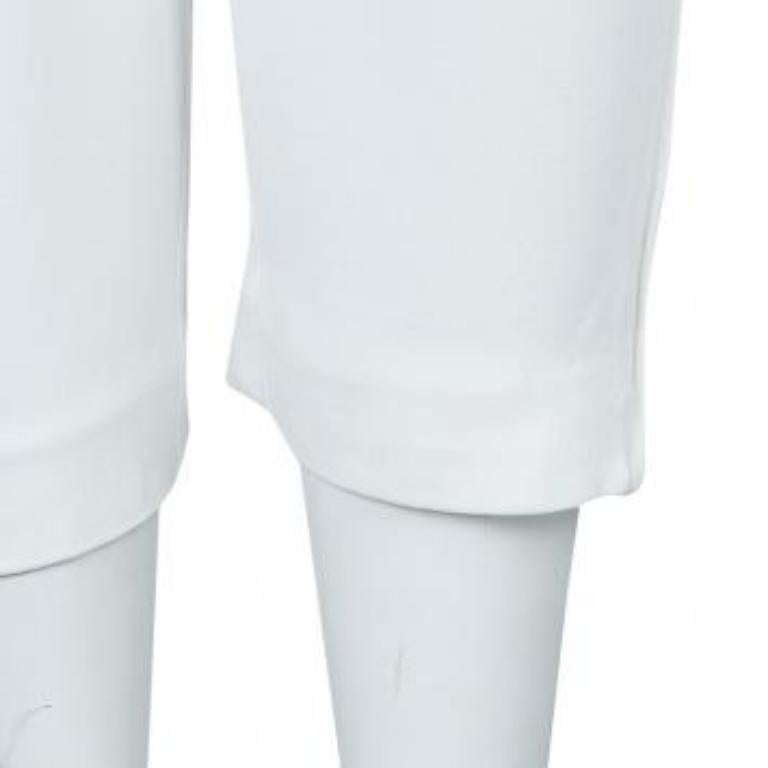 Stella McCartney Pantalones blancos con cremallera S en venta 1