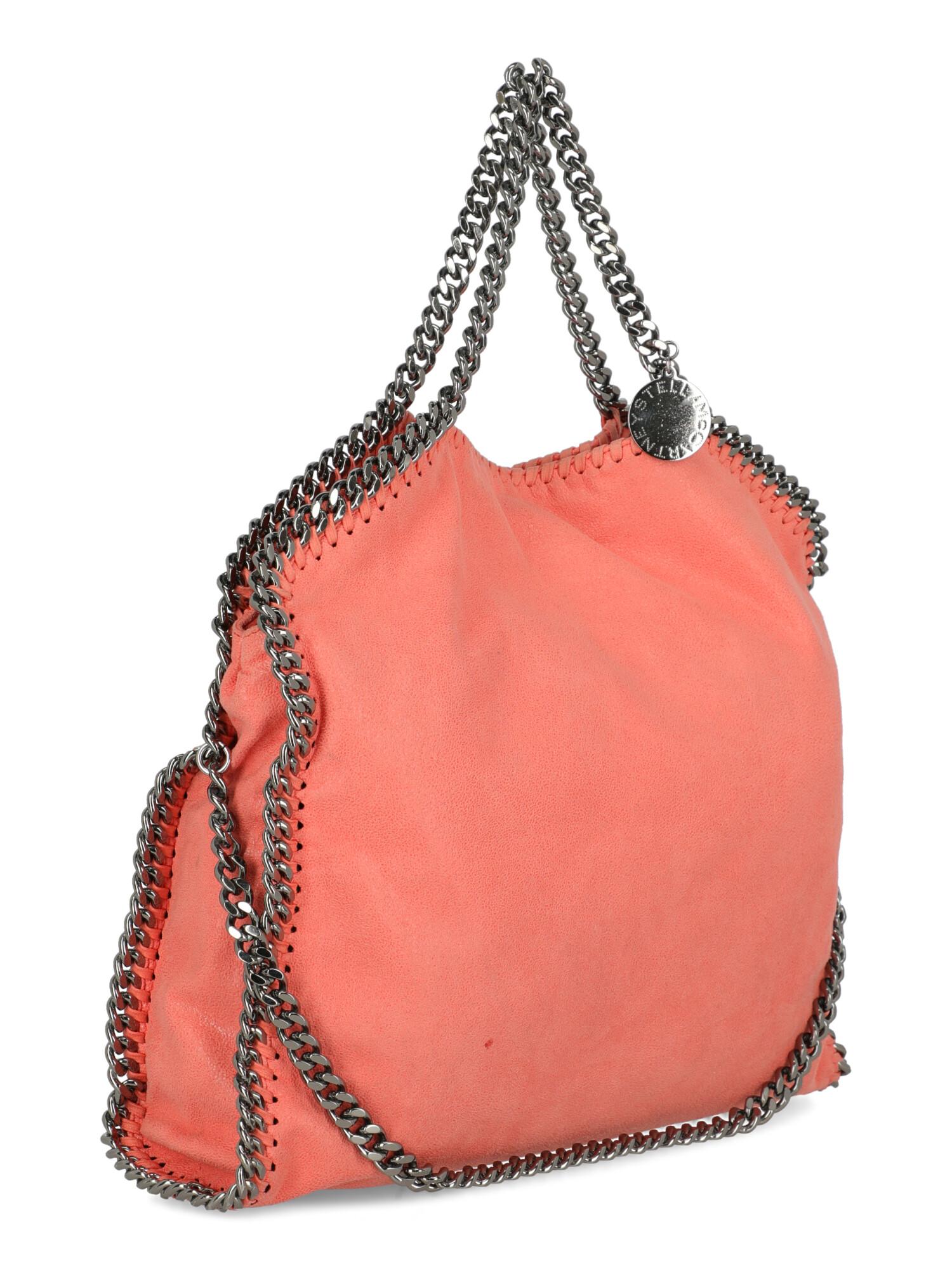 Stella Mccartney  Women   Shoulder bags  Falabella Orange Faux Leather  In Good Condition For Sale In Milan, IT