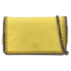 Stella Mccartney Women Shoulder bags Falabella Yellow Synthetic Fibers 