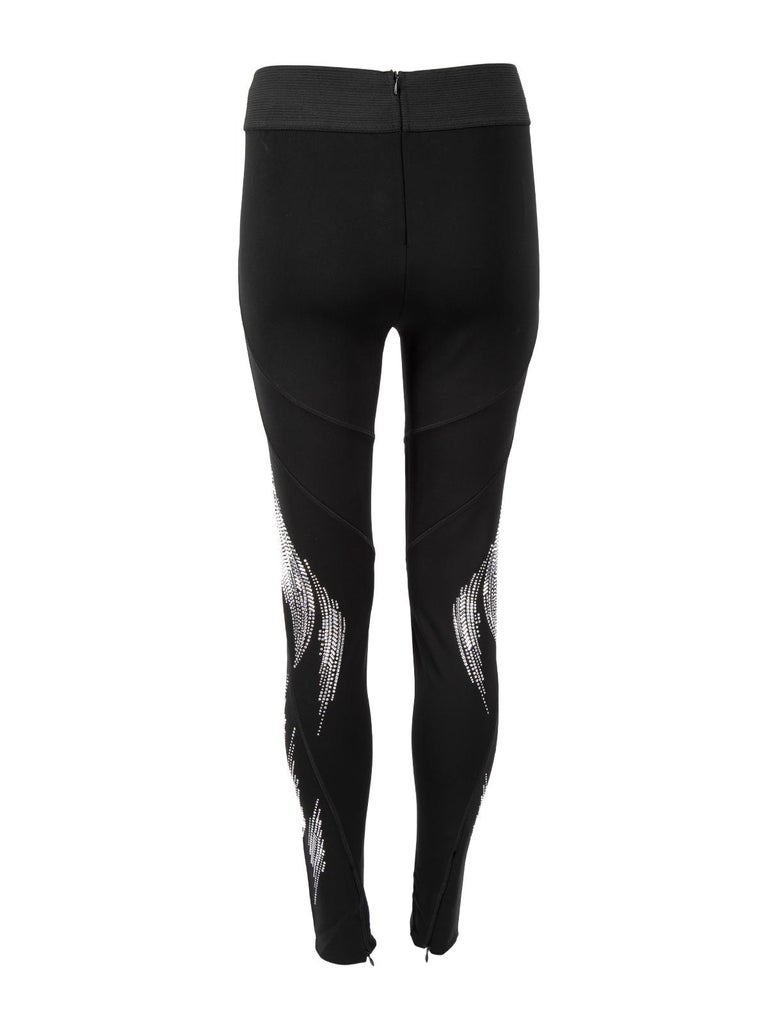 Stella McCartney Women's Athletic Leggings with Silver Beaded Detail