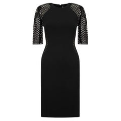Stella McCartney Women's Black Net Detail Mini Dress
