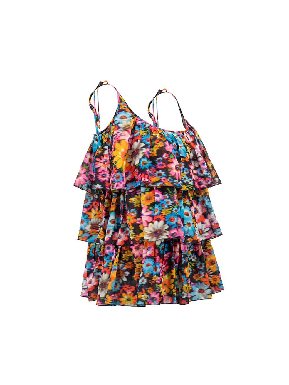 CONDITION is Never worn, with tags. No visible wear to top is evident on this new Stella McCartney designer resale item. 



Details


Multicolour

Cotton

Sleeveless top

Floral print pattern

Ruffles tiered accent

Tie shoulder straps