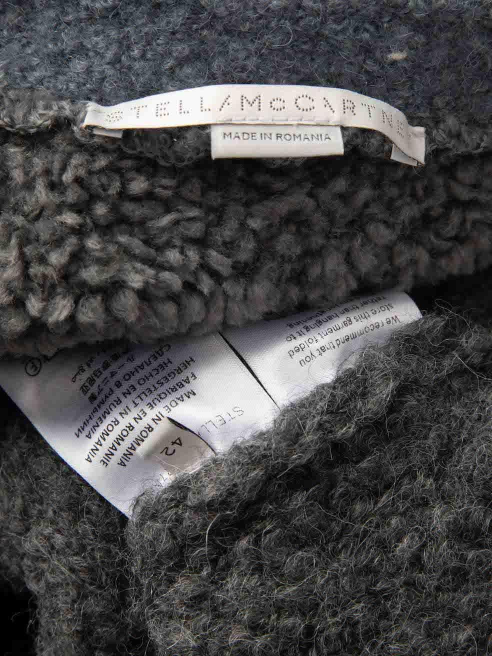 Stella McCartney Women's Livid Grey Oversized Chucky Cardigan 1