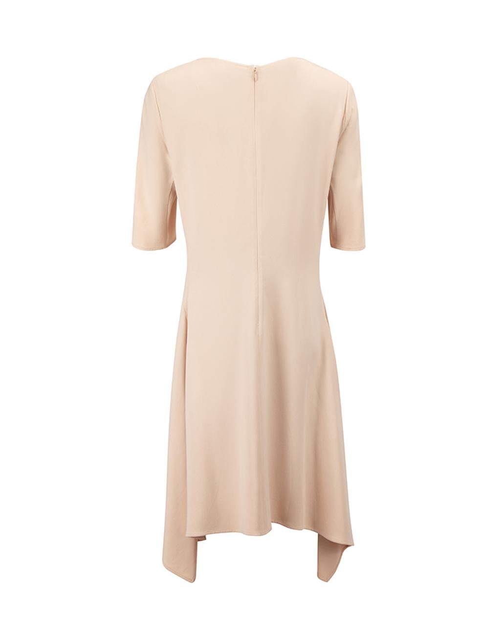 Stella McCartney Women's Pink Draped Knee Length Dress In Good Condition For Sale In London, GB
