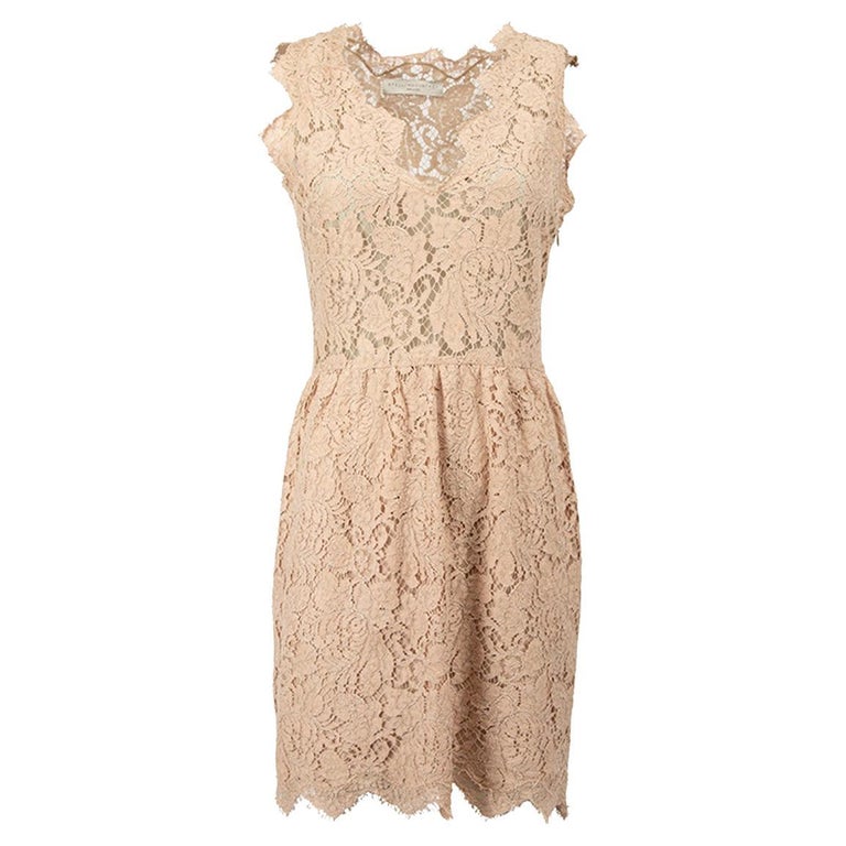 Stella McCartney Women's Pink Lace Sleeveless Mini Dress at 1stDibs