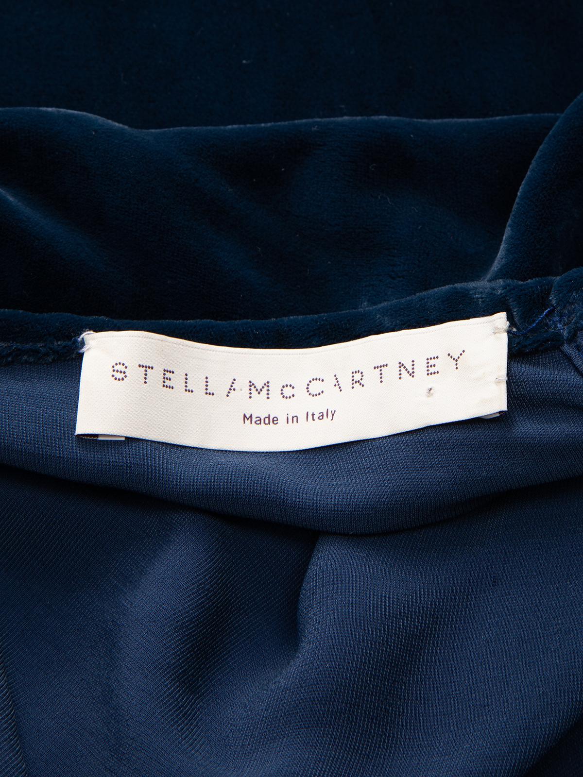Stella McCartney Damen-Umhangkleid aus Samt mit offenem Rückenausschnitt im Angebot 3