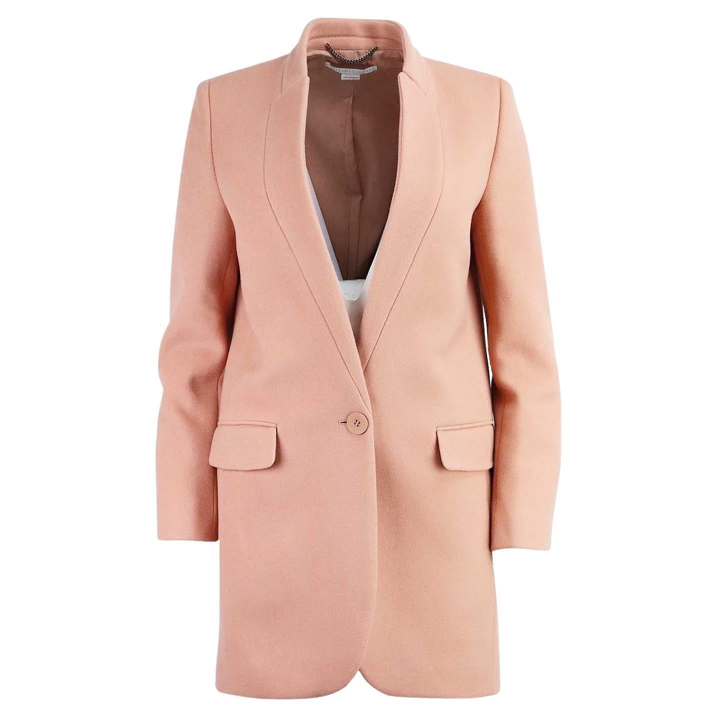 Stella Mccartney Wool Blend Coat IT 38 UK 6 