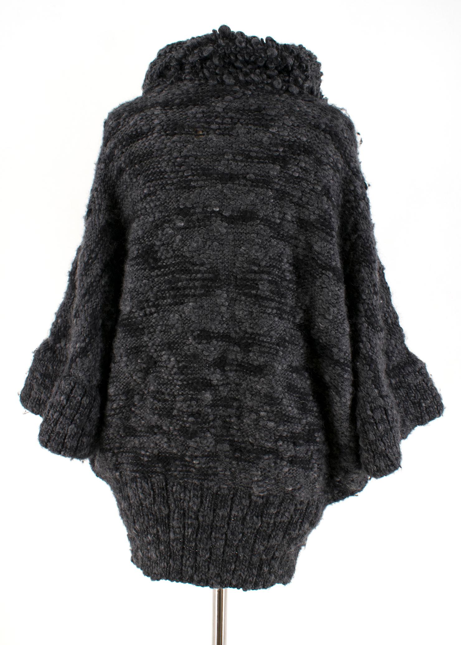 Black  Stella McCartney Wool & Cashmere-blend Knitted Cardigan US 4