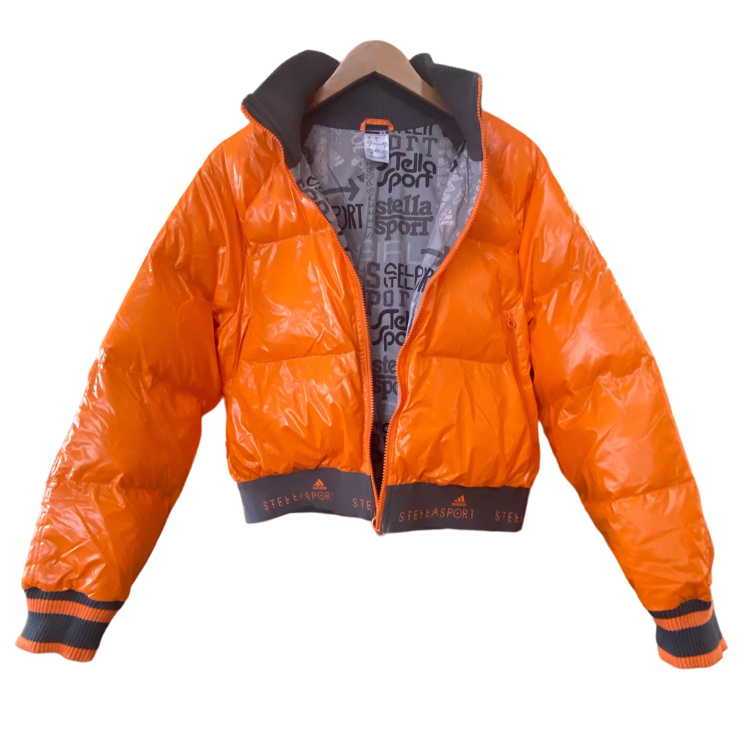adidas stella mccartney jacket orange