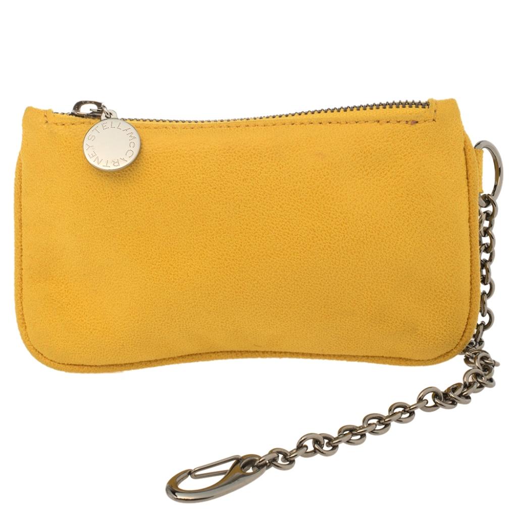 Stella McCartney Yellow Faux Suede Large Falabella Tote 2